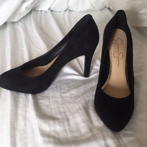 *WORN ONCE* Jessica Simpson Calie Microsuede Heels